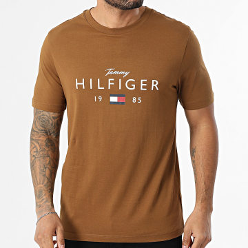 Tommy Hilfiger - Tee Shirt Brand Love Big Hilfiger 1455 Camel