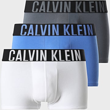 Calvin Klein - Pack de 3 boxers NB3608A azul rey blanco gris