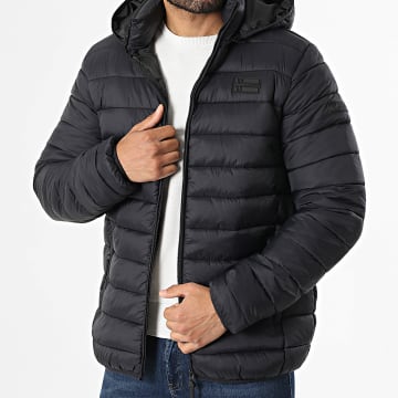 Geographical Norway - Hooded Amichoko Puffer Jacket Black