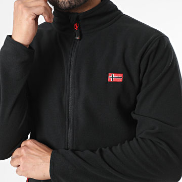Geographical Norway - Chaqueta Polar con Cremallera Ulysse Negro