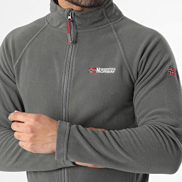 Geographical Norway - Chaqueta Polar con Cremallera Tug Gris Antracita