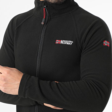 Geographical Norway - Chaqueta Polar con Cremallera Tug Negro