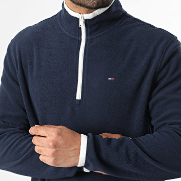 Tommy Jeans - Sudadera Polar Cuello Alto Zippé Flag Polar 2340 Azul Marino