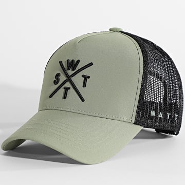 Watts - Casquette Trucker Tribe Vert Kaki Noir