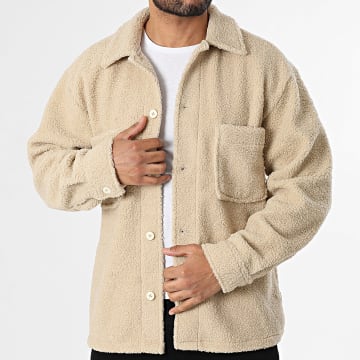 Jack And Jones - Veste Sherpa Boutonnée Bleecker Beige