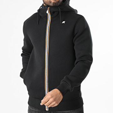 K-Way - Zipped Hoodie Rainer Spacer K2141DW Black