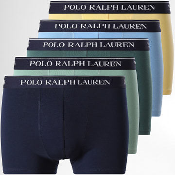 Polo Ralph Lauren - Pack de 5 Boxers Azul Marino Azul Claro Verde Oscuro Verde Claro Amarillo