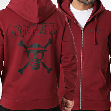 One Piece - Sudadera Con Capucha Con Logotipo Back Burdeos