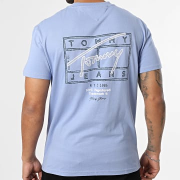 Tommy Jeans - T-Shirt Sign Spray 2319 Blu Chiaro