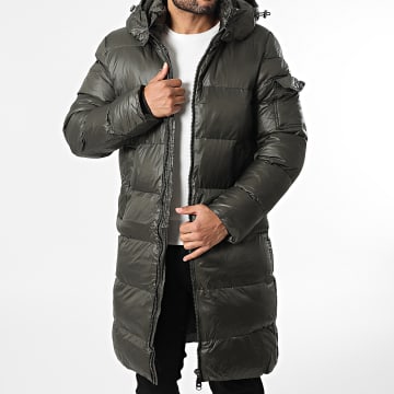 Uniplay - Plumífero Largo con Capucha 971 Verde Oscuro