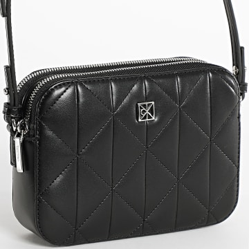 Calvin Klein - Sac A Main Femme Quilted Double Zip Camera F3328 Noir