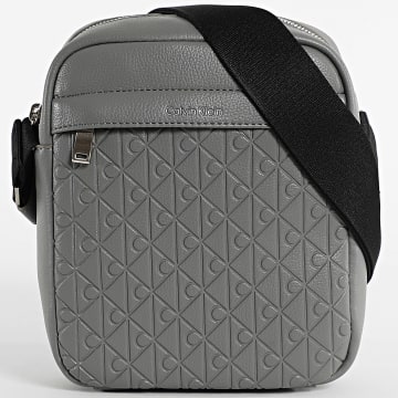 Calvin Klein - Sacoche Emblem Embossed Reporter D3204 Gris Anthracite