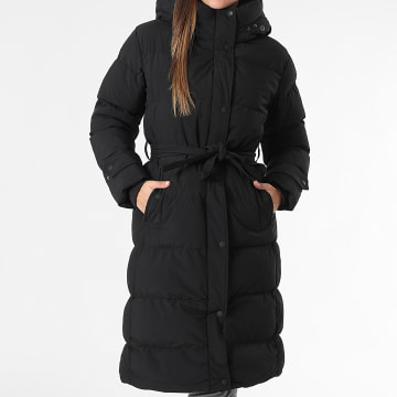 Classic Series - Plumífero largo con capucha Mujer 563 Negro