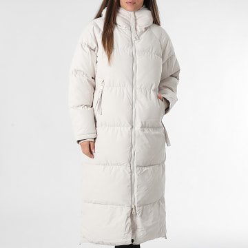 Classic Series - Piumino Lungo con Cappuccio Donna 061 Beige Chiaro