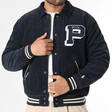 Polo Ralph Lauren - Chaqueta de Terciopelo Corduroy Original Player Azul Marino Beige