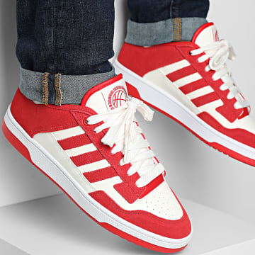 Adidas Performance - Zapatillas Rapid Court Low JP5244 Rojo Universitario Nube Blanca Footwear White