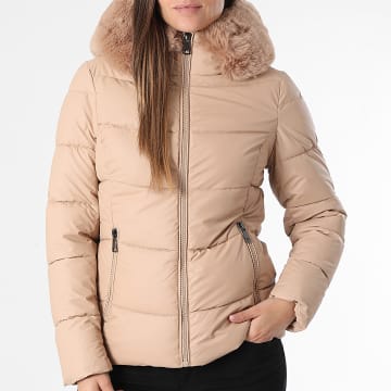 Classic Series - Hooded Puffer Jacket Women 023 Beige