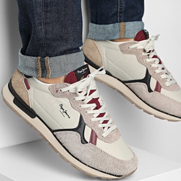 Pepe Jeans - Baskets Brit Flyer PMS400005 Dark Stone Beige