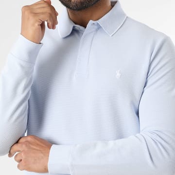 Polo Ralph Lauren - Polo de Manga Larga Original Player Azul Claro
