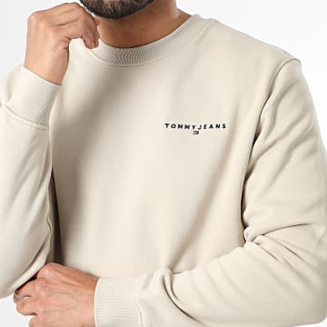 Tommy Jeans - Sweat Crewneck Linear 0249 Beige