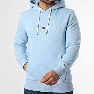 Tommy Hilfiger - Hoodie Tommy Logo 1599 Lichte Blauw