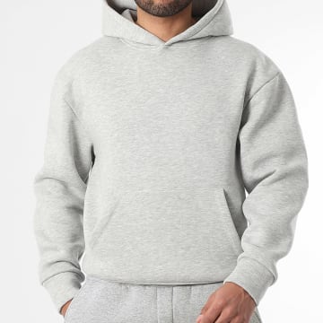 LBO - Sudadera Capucha 4066 Gris Jaspeado