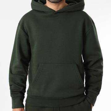 LBO - Sweat Capuche 4077 Vert Kaki Foncé