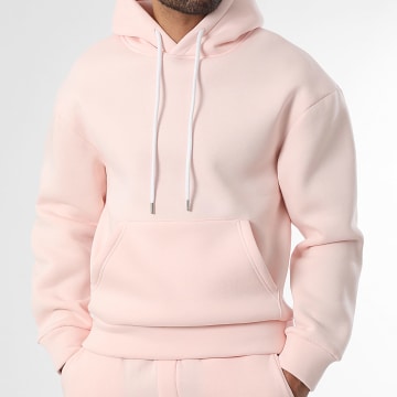 LBO - Sweat Capuche A Cordons 4080 Rose