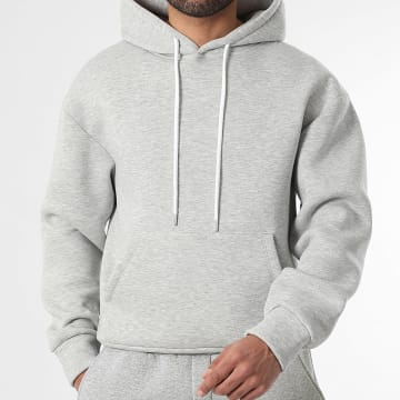 LBO - Sudadera Con Capucha A Cordon 4068 Gris Melange
