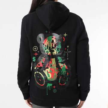 Teddy Yacht Club - Sudadera con capucha mujer Art Serie Luxury Negra