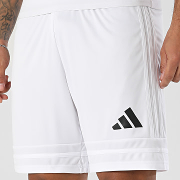 Adidas Sportswear - Short Jogging Squa 25 JH3406 Blanc Noir