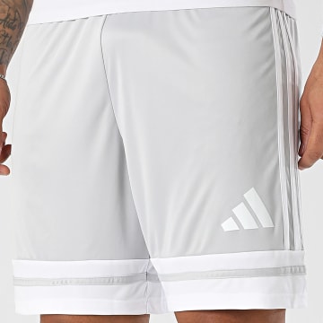 Adidas Sportswear - Short Jogging Squa 25 JH3413 Gris Clair Blanc