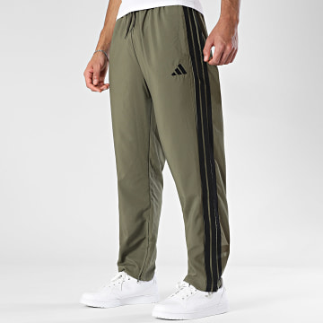 Adidas Performance - Pantalón Jogging A Bandes Stanford 3 Stripes JE6401 Verde Caqui Negro