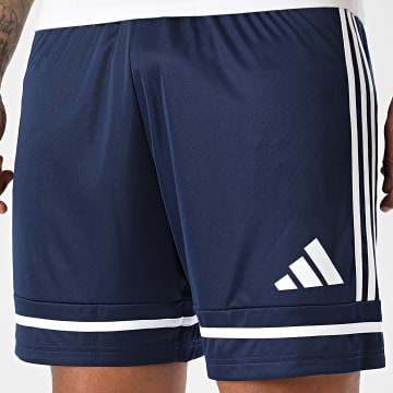 Adidas Sportswear - Short Jogging A Bandes Squa 25 JN5468 Bleu Marine Blanc