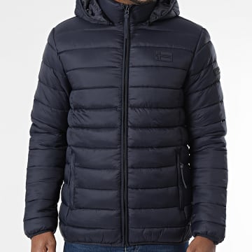 Geographical Norway - Doudoune Capuche Amichoko Hood Bleu Marine