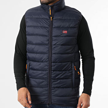 Geographical Norway - Piumino Senza Maniche Vamigolor Basic Blu Marino