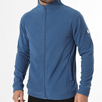 Paname Brothers - Fleecejacke mit Reißverschluss Claude Indigo Blau