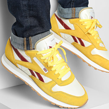 Reebok - Sneakers Classic Leather 100230513 Chalk Yellow Red