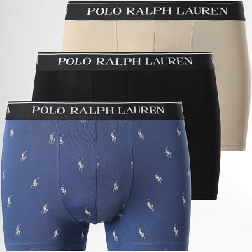 Polo Ralph Lauren - Pack de 3 boxers negro beige azul