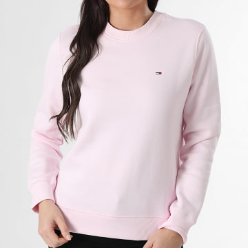 Tommy Jeans - Sweat Crewneck Femme Flag Crew 9959 Rose