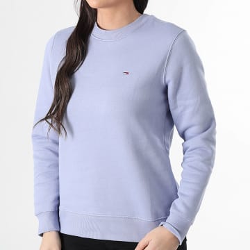 Tommy Jeans - Sweat Crewneck Femme Flag Crew 9959 Bleu Clair