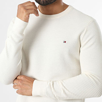 Tommy Hilfiger - Jersey Texturado Estructura Estacional 1643 Beige Claro