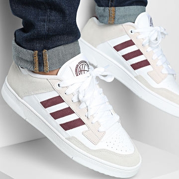 Adidas Performance - Zapatillas Rapid Court Low KI3951 Calzado Blanco Maroon