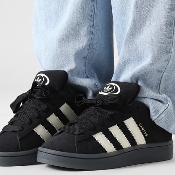 Adidas Originals - Baskets Femme Campus 00s W KK3558 Core Black Cream White Gold Metallic