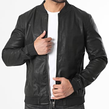 Paname Brothers - Jacke Kunstleder Jules Schwarz