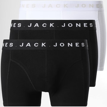 Jack And Jones - Lot De 3 Boxers Bennett Noir Blanc