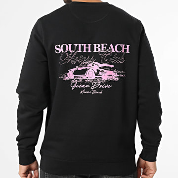 Luxury Lovers - Sudadera South Beach Motors Club Negro Rosa