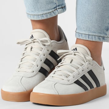 Adidas Sportswear - Baskets Femme VL Court 3.0 K KI6493 Aluminium Core Black Gum 3