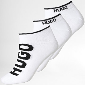 HUGO - Lot De 3 Paires De Chaussettes Logo 50544506 Blanc Noir