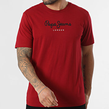 Pepe Jeans - Camiseta Regular Fit Eggo PM5010178 Rojo Oscuro
